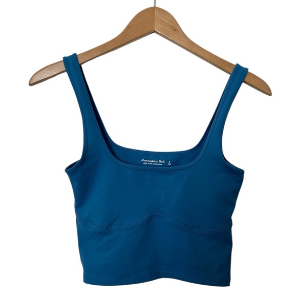 Abercrombie & Fitch Tops - Abercrombie & Fitch Soft Collection Corset Cropped Top Size Small Blue